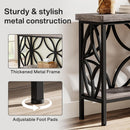 Extra Long Console Table With Open Storage Shelves by HouseOfZazla