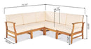Perla - 6 Pieces Sofa Set by HouseOfZazla