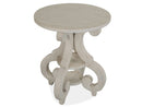 Bronwyn - Round Accent Table - Alabaster
