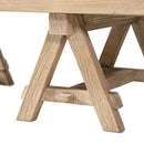 Hawthorne 48' Solid Reclaimed Elm Rectangular Trestle Coffee Table by HouseOfZazla