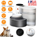 Smart Pet Water Fountain Automatic Cat Water Dispenser 3L/101OZ Cordless Rechargeable Dog Water Fountain Self-Refill with 3 Adjustable Volume 3 Time I