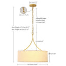 3 Light Drum Pendant Light by HouseOfZazla