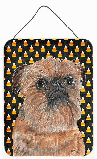 Brussels Griffon Halloween Candy Corn Wall or Door Hanging Prints