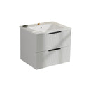 Modern Wall Mounted Floating Bathroom Vanity With Sink And Drawers