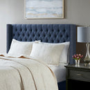 Transitional Upholstery Headboard With Tufted Buttons And Nailhead Trim by HouseOfZazla