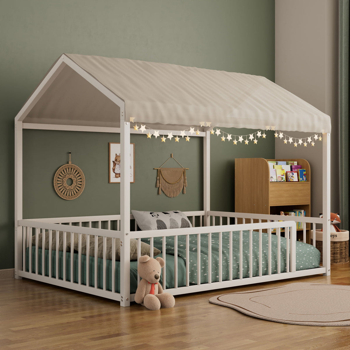 Montessori Floor Bed Frame With House Shape, photo 21 of 36