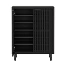 6 Tier Shoe Cabinet With Louvered Doors by HouseOfZazla