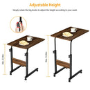 C Side Table Laptop Table Small Slim Snack Side Table for Couch Bed Sofa for Small Spaces Living Room Bedroom
