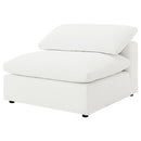Raleigh Boucle Upholstered Armless Chair Ivory
