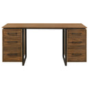 Berhalter 6-Drawer Double Pedestal File Computer Desk