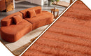 108.6-Inch Curved Combination Sofa with Modern Cloud Pattern