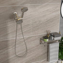 Multi Function Dual Shower Head 4.7" Rain Showerhead & 8 Function Hand Shower System - Brushed Nickel by HouseOfZazla