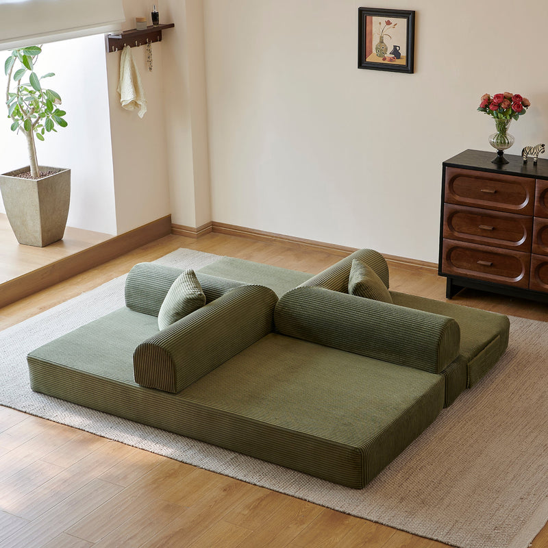 78.8" Compression Sofa - Convertible Floor Sofa Bed, photo 5 of 10