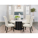 Button Tufted Side Chairs (Set of 2) - Beige by HouseOfZazla