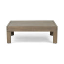 OANA Outdoor Wooden Sectional Set with Cushions, White
