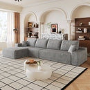 135" Cloud Sectional Couch with L-Shape Chaise