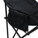 2 Pieces Outdoor Camping Chairs Folding / Portable, Comfortable Seating, Durable Steel Fram by HouseOfZazla
