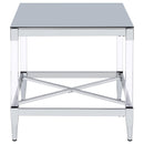 Lindley 3-piece Square Coffee and End Table Set Chrome