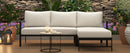U_style Outdoor L-Shaped Sofa with Iron Frame,Weather-Resistant Patio Sofa Set with Ultra-Thick Cushions,Comfortable Seating for 3,Ideal for Patio, Balcony,and Garden by Montret