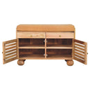 Shutter Shoe Rack With 2 Drawers - Beige by HouseOfZazla