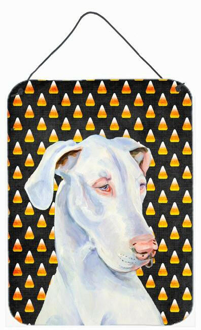 Great Dane Candy Corn Halloween Portrait Wall or Door Hanging Prints