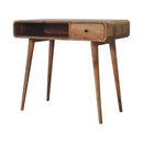 Curved Writing Desk - Oak by Unique Piece Furniture