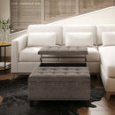 Harrison - Upholstered Coffee Table Storage Ottoman by Unique Piece Furniture