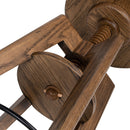 Spencer - Minimalist Oak Adjustable Bar Counter Stool - Walnut Brown Oak by HouseOfZazla
