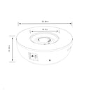 36'' Propane Gas Fire Pit Table - Grey Steel by HouseOfZazla
