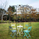 Metal Garden Arch Iron Garden Arbors Gazebo Dia High Birdcage Shape Pergola Pavilion For Wedding Ceremony by HouseOfZazla