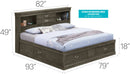 Traditional Style Bookcase Storage Bed by HouseOfZazla