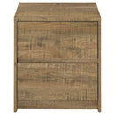 Westpark 2-drawer Nightstand LED Lights and USB Mango