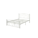 Unique Flower Sturdy System Metal Bed Frame With Headboard And Footboard