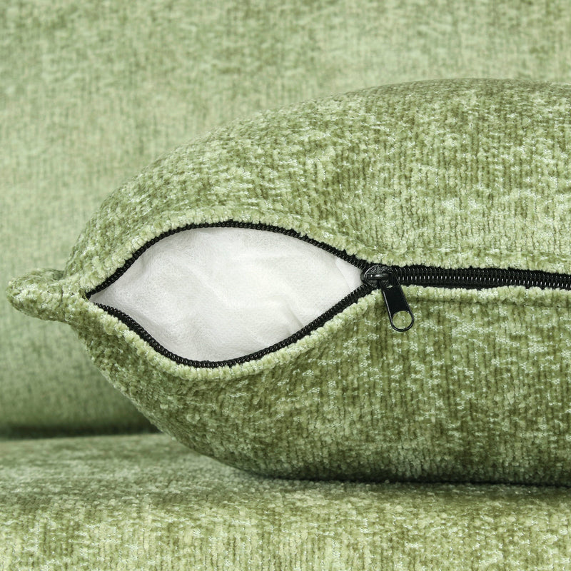 82.67"Convertible Sofa Bed Sectional Sofa Sleeper L-shaped Sofa with a Storage Ottoman,Two Pillows, Two Power Sockets and Two USB Ports for Living Room, Green