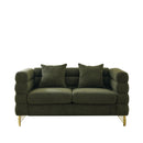 Oversized 2 Seater Sectional Sofa With Deep Seating And 2 Pillows by HouseOfZazla