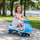12V Electric Wiggle Ride On Car with Dual Motors & LED Lights