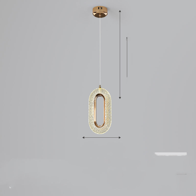 Light Luxury Postmodern Extremely Simple Head Small Chandelier, photo 3 of 9