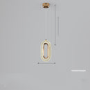 Light Luxury Postmodern Extremely Simple Head Small Chandelier
