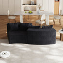 Curved Sectional Sofa With 4 Pillows, Modular Semi Circular Design by HouseOfZazla