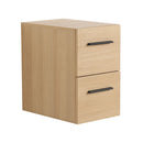 Floating Bathroom Vanity Drawer Base, Wall Mounted Storage With 2 Drawers - Light Oak