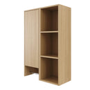 24 Inch Wall-Mounted Side Cabinet and Storage Shelves Combination by HouseOfZazla