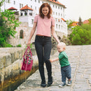 5PCS Baby Nappy Diaper Bags Set Mummy Diaper Shoulder Bags w/ Nappy Changing Pad Insulated Pockets Travel Tote Bags For Mom Dad