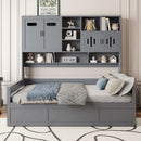 Daybed With All-In-One Cabinet And Shelf by Unique Piece Furniture