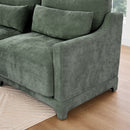 Elegant Sofa With Ergonomic Design And Lumbar Pillows by HouseOfZazla