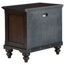 Berwick - 1 Drawer Nightstand With Open Cubby - Dark Oak by HouseOfZazla