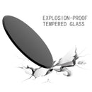 28" Inch Round Tempered Glass Table Top Black Glass 2/5 Inch Thick Beveled Polished Edge