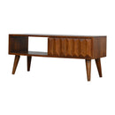 Prism Sliding Media Unit - Chestnut by Unique Piece Furniture