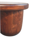 Solid Wood Clara Sculpted Coffee Table