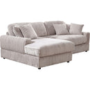 Modern CorduroyCorner sofa Sleeper Sofa Couch With Comfy Deep Seat& 6 Pillows