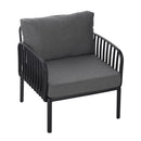 Outdoor Patio Club Chair, Waterproof Thick Cushion Deep Seating